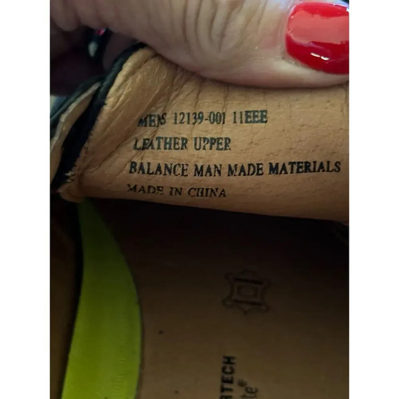 Florsheim Comfortech Ortholite Black Leather Medfield Wingtip Oxford Shoes 11eee - Picture 7 of 7